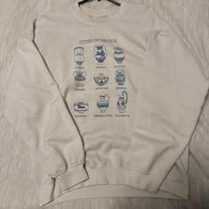 Women’s White Graphic Sweater